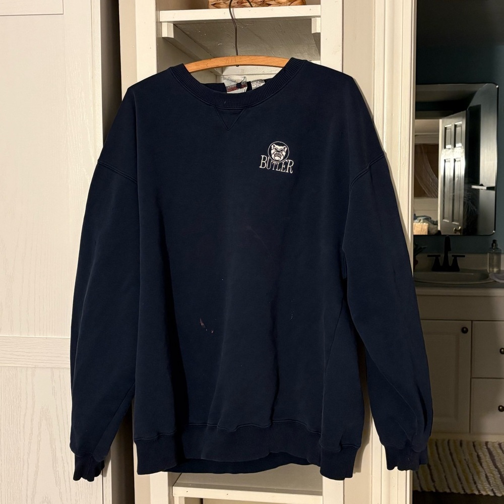 Butler Navy Crewneck Men's Sweater